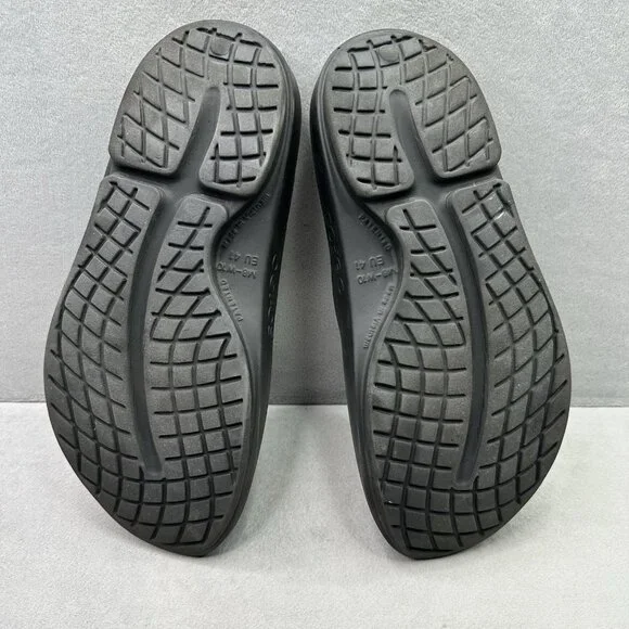 OOFOS OOahh Womens Size 10 Sandals Black Recovery Lightweight Comfort Slides - Picture 7 of 8